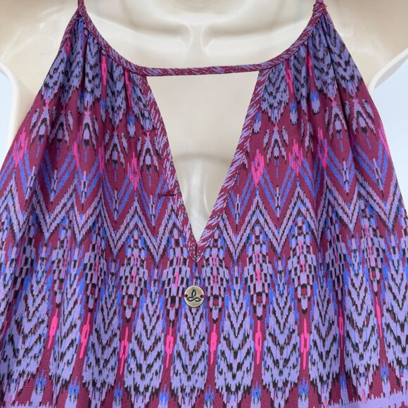 Prana Nari Midi Dress purple pink  Womens Size Large  Sundress Halter Lightweigh - Picture 7 of 13
